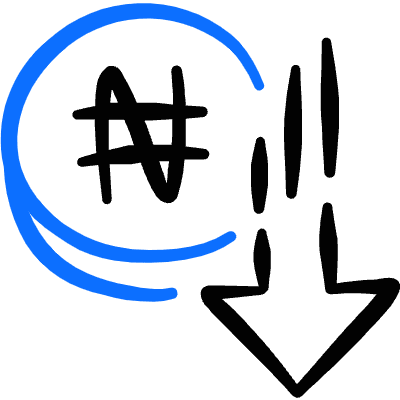 Currency Nagras Decrease Icon from Freehand Duotone Set