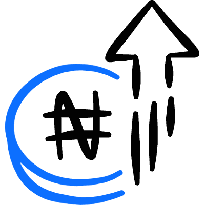 Currency Nagras Increase Icon from Freehand Duotone Set