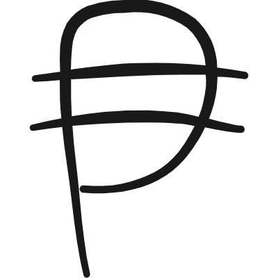 Currency Peso Symbol Icon from Freehand Duotone Set