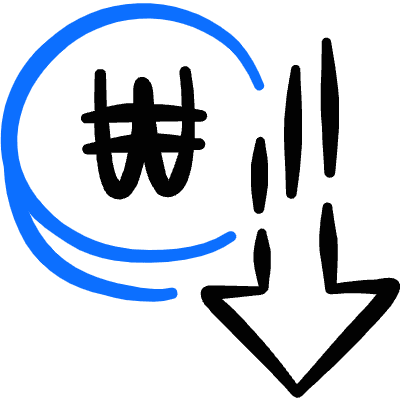 Currency Won Decrease Icon from Freehand Duotone Set