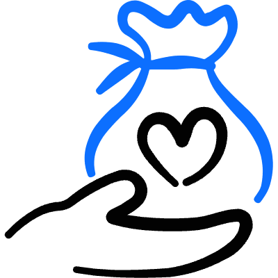 Donation Charity Donate Bag Hand Icon from Freehand Duotone Set