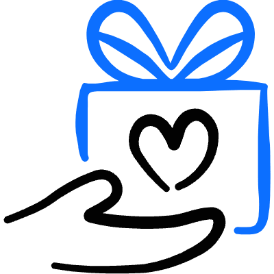 Donation Charity Donate Gift Hand Icon from Freehand Duotone Set