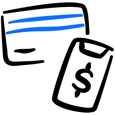 Modern Payment Credit Card Smartphone Icon from Freehand Duotone Set