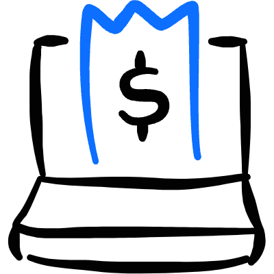 Modern Payment Online Bill Icon from Freehand Duotone Set