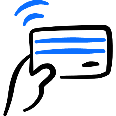 Modern Payment Pay Card Nfc Icon from Freehand Duotone Set