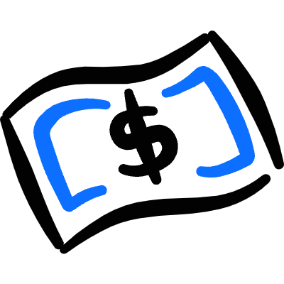 Money Cash Bill Icon from Freehand Duotone Set