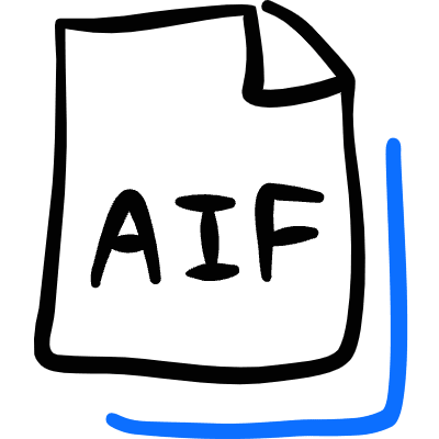 Audio File Aif Icon from Freehand Duotone Set