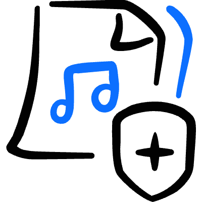 Audio File Information Icon from Freehand Duotone Set