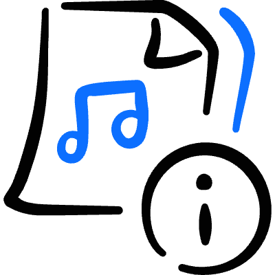 Audio File Shield Icon from Freehand Duotone Set