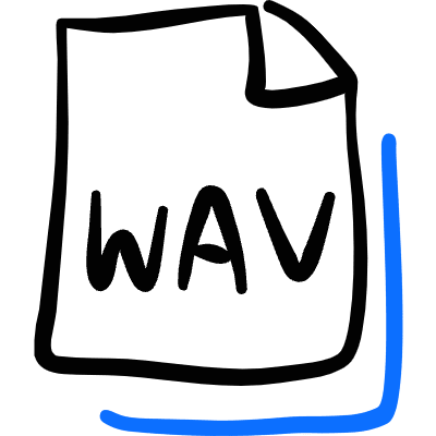 Audio File Wav Icon from Freehand Duotone Set