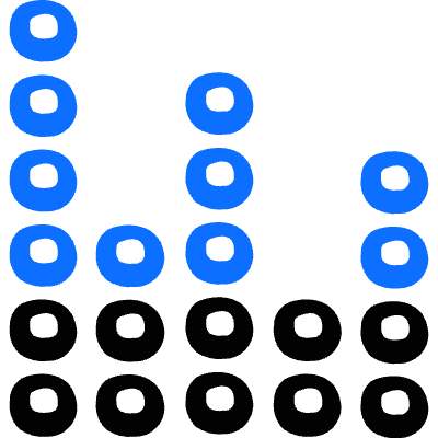 Equalizer Circle Graph Icon from Freehand Duotone Set