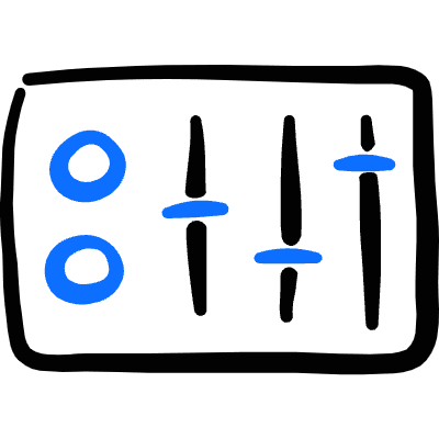 Equalizer Knob 2 Icon from Freehand Duotone Set