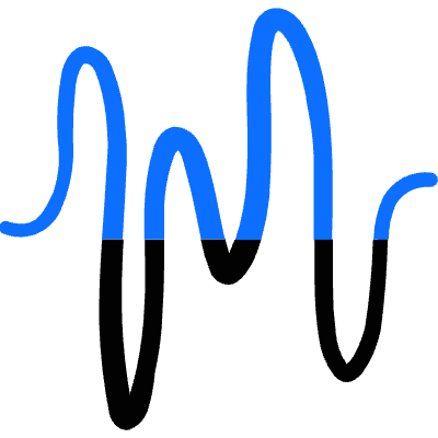 Equalizer Line Graph Icon from Freehand Duotone Set