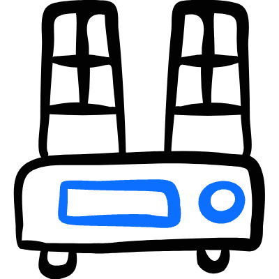 Equalizer Stereo 1 Icon from Freehand Duotone Set
