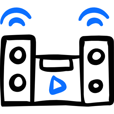 Equalizer Stereo Play Icon from Freehand Duotone Set