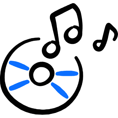 Cd Disc Listen Icon from Freehand Duotone Set