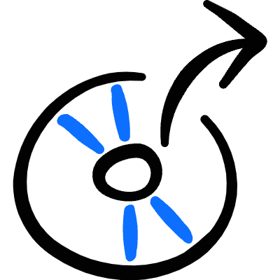 Cd Disc Shared Icon from Freehand Duotone Set