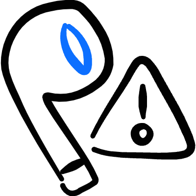 Earpods Attention Icon from Freehand Duotone Set