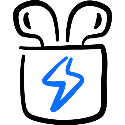 Earpods Charge Icon from Freehand Duotone Set