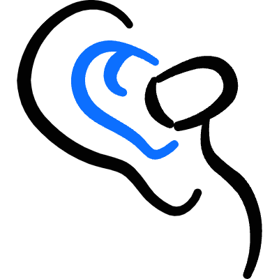 Earpods Ear Icon from Freehand Duotone Set