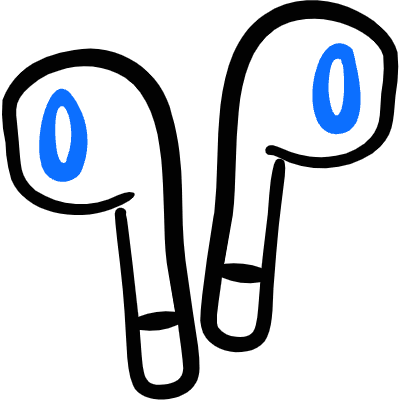 Earpods Icon from Freehand Duotone Set