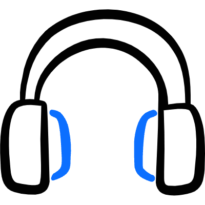 Headphones 1 Icon from Freehand Duotone Set