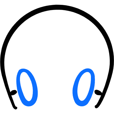 Headphones 2 Icon from Freehand Duotone Set