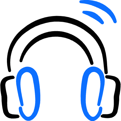 Headphones Bluetooth Icon from Freehand Duotone Set