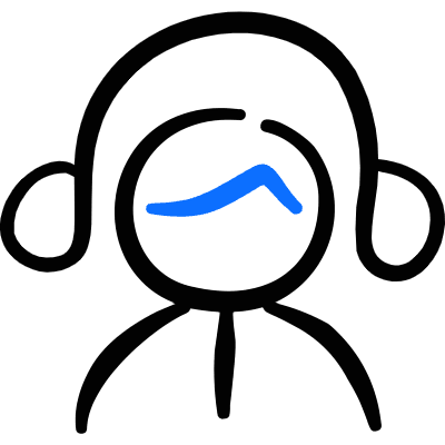 Headphones Man Icon from Freehand Duotone Set