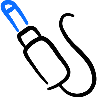 Headphones Plug Icon from Freehand Duotone Set