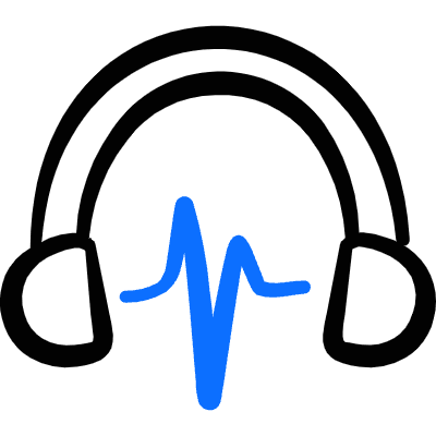 Headphones Wave Icon from Freehand Duotone Set