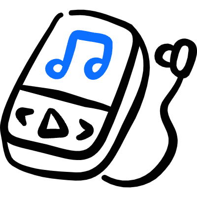 Digital Player Mp3 1 Icon from Freehand Duotone Set