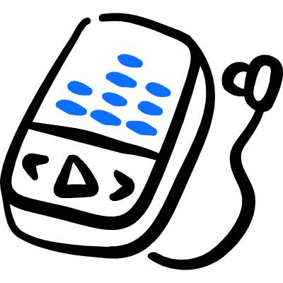 Digital Player Mp3 Icon from Freehand Duotone Set