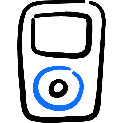 Ipod Player 2 Icon from Freehand Duotone Set