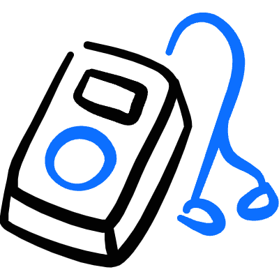 Ipod Player Icon from Freehand Duotone Set