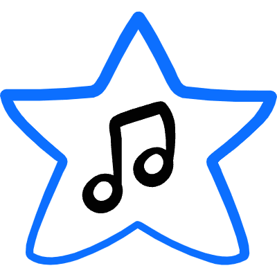 Music Genre Favorite Star Icon from Freehand Duotone Set