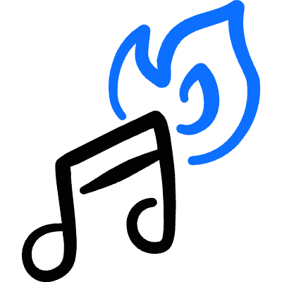 Music Genre Hot Hit Icon from Freehand Duotone Set
