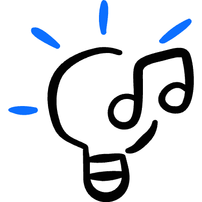 Music Genre Idea Icon from Freehand Duotone Set