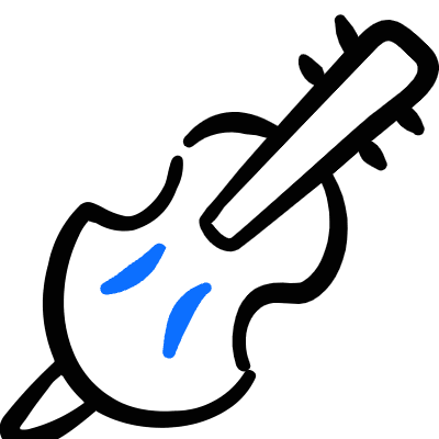 Instrument Doublebass Icon from Freehand Duotone Set