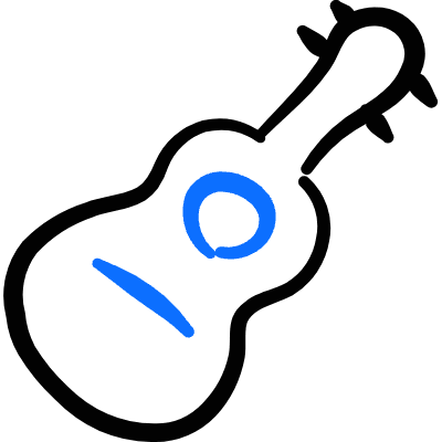 Instrument Guitar Icon from Freehand Duotone Set