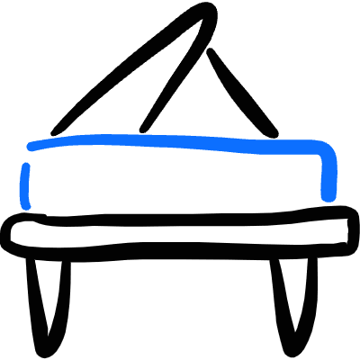 Instrument Piano 1 Icon from Freehand Duotone Set