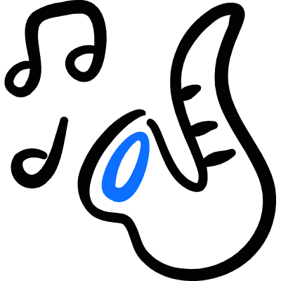 Instrument Saxophone Play Icon from Freehand Duotone Set