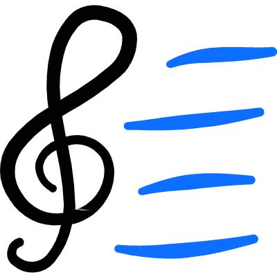 Music Clef Sheet Icon from Freehand Duotone Set