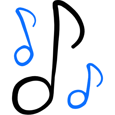 Music Note 1 Icon from Freehand Duotone Set