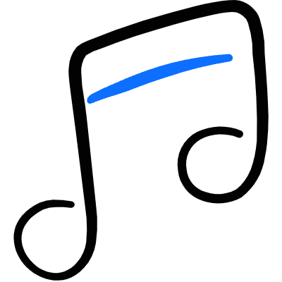 Music Note 2 Icon from Freehand Duotone Set