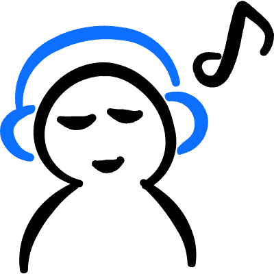 Music User Listening Icon from Freehand Duotone Set