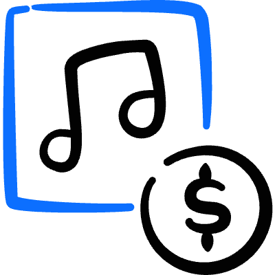 Playlist Buy Icon from Freehand Duotone Set