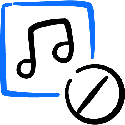 Playlist Disable Icon from Freehand Duotone Set
