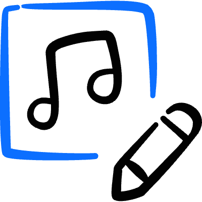 Playlist Edit Icon from Freehand Duotone Set
