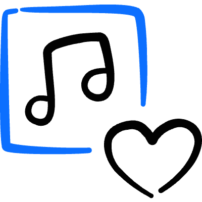 Playlist Favorite Heart Icon from Freehand Duotone Set